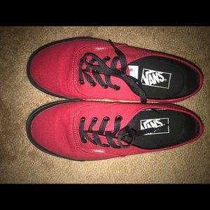 Red and Black Vans